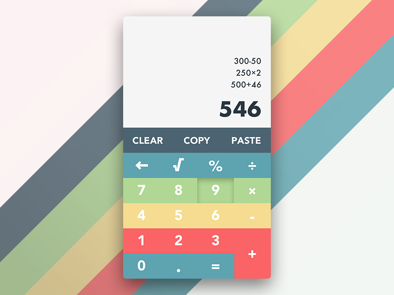 Colorful Calculator 🌈 by Karol Stefanski on Dribbble