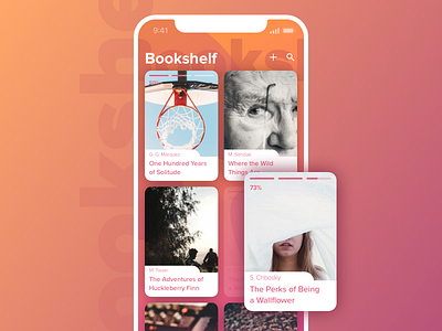 📚 Bookshelf - iOS Ebook App app books ebook ios iphonex sketch ui ux