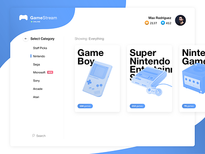 GameStream 🎮 fun everywhere clean emulator flat games ipad mobile nintendo sketch tablet