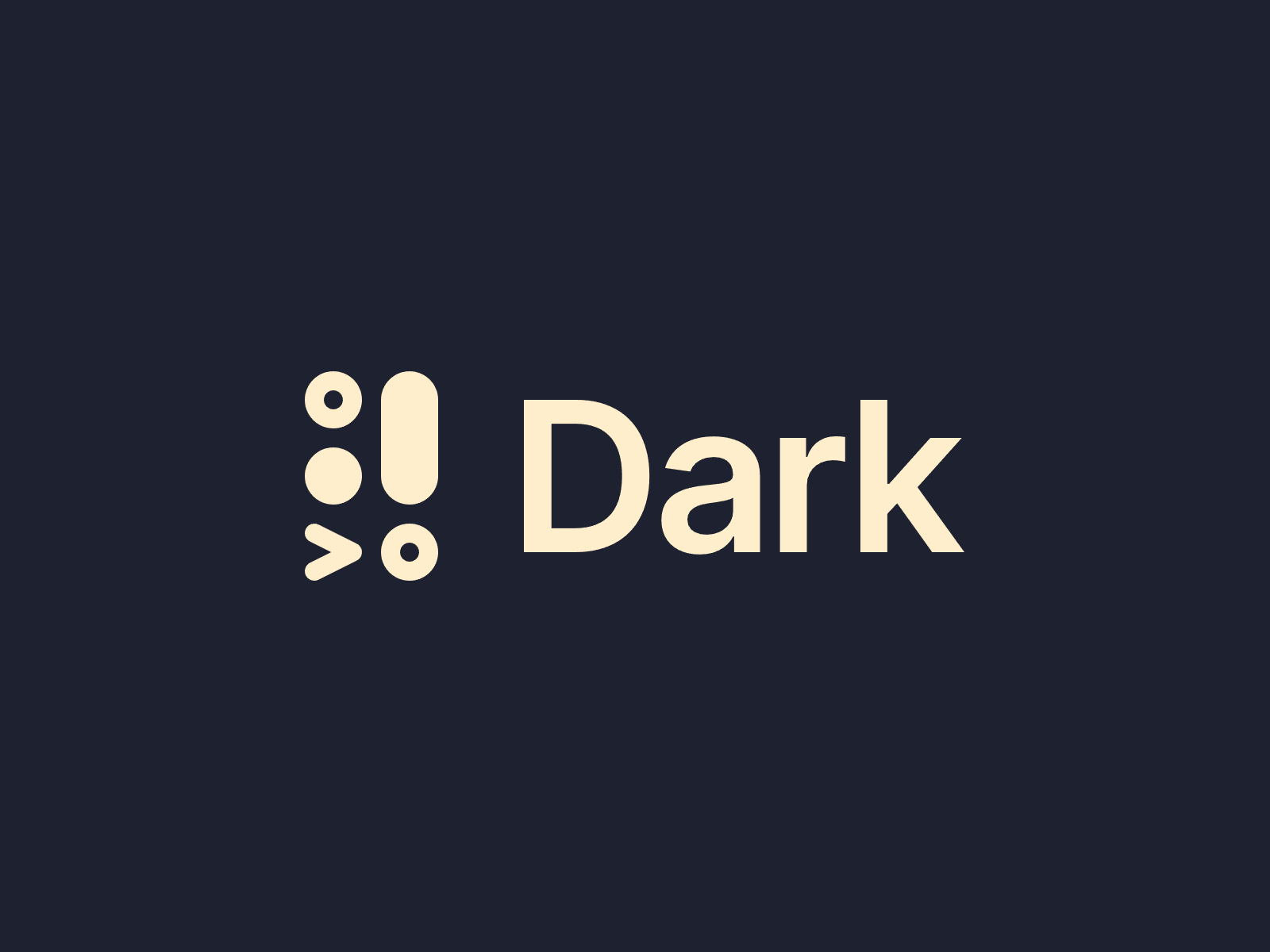 Dark — logo redesign animation branding logo logotype sans serif