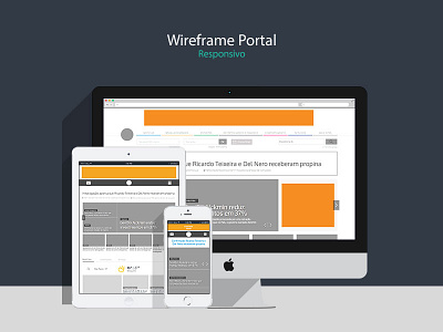 Wireframe ai design magazine news portal responsive ux web wire wireframe