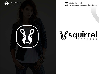 Squirrel logo project using golden ratio