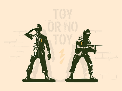 TOY OR NO TOY! (Cont.) army badge bolt brick brick wall follow me green gun lightning soldier toy toy soldier