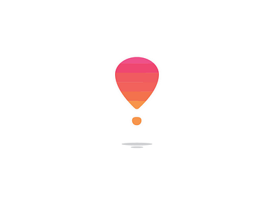 Balloon/Exclamation Point balloon colors dribbble exclamation follow point reds shadow shot travel warm