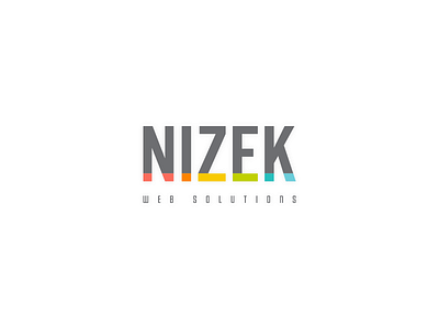 Nizek Logo color concept design dribbble idea it logo shot solutions technology web