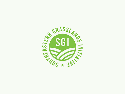 SGI Logo Concept biodiversity botany circle grass green land life logo nature organization plants southeast