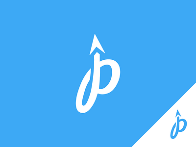 Place + Provision Logo Concept arrow blue food icon instagram letter logo p photographer place provision travel