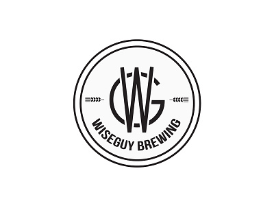 wiseguy brewing. beer branding brew brewing clean design graphic graphic design homebrew hops icon illustration logo malt vector wheat
