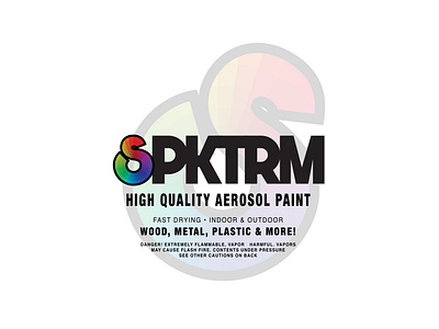 spctrm spray paint. branding clean design graffiti graphic graphic design illustrate illustration label design logo spray paint typography vector