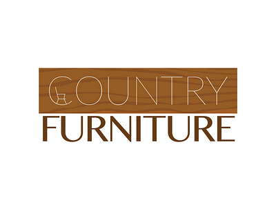 country furniture. branding clean design graphic graphic design icon illustrate illustration logo typography vector