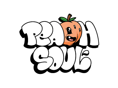 peach soul galleria. branding character clean design graphic graphic design icon illustrate illustration logo typography vector