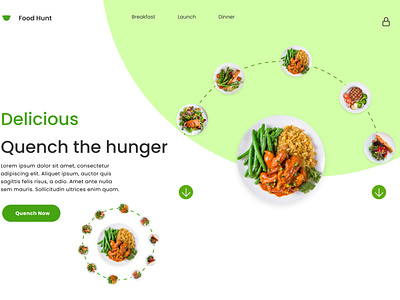 Food Hunt app branding design graphic design illustration ui ux