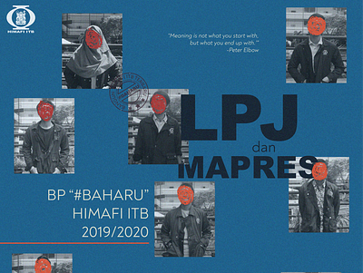 LPJ dan Mapres HIMAFI ITB 2019/2020 design poster typography