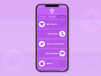 4Heals mobile app UI