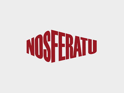 Nosferatu branding design graphic design logo typography