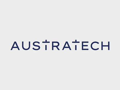 Austratech branding design graphic design logo typography vector