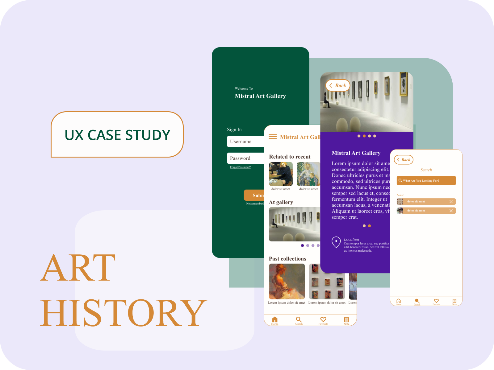 Art History App For An Art Gallery by mahshid on Dribbble