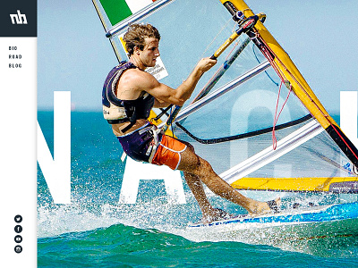 NB - Website Concept design header interface sports typography ui ux web website windsurfing
