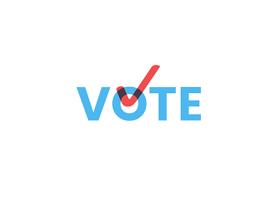 Vote! print typography usa vote