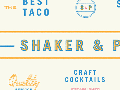 Shake It. Peel it. brand branding color logo marks print restaurant seal stamp type typogaphy