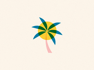 So Cal illustration modern movement palm palmtree pattern sun texture tree
