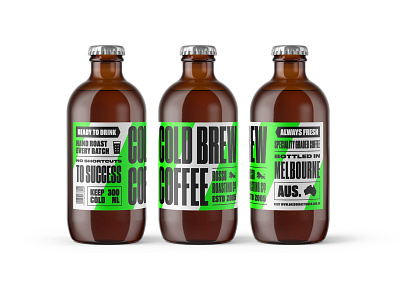 No Shortcuts To Success branding coffee coldbrew design label logo packaging typography