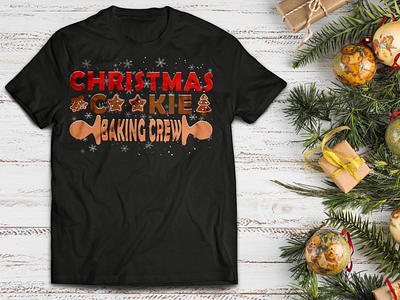 Christmas cookie  baking crew t-shirt design