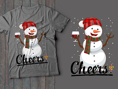 Cheers! Christmas t-shirt design