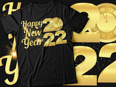 Happy new year 2022 t-shirt design