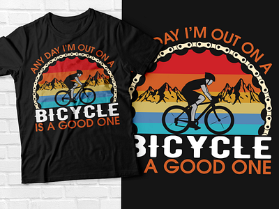 Bicycle T-shirt design bicycle gift black t shirt mockup cycling gift short s short sleeves ss cycle t shirt tee top