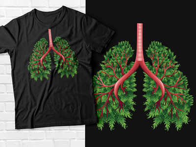Lung t-shirt design
