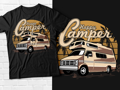 Happy camper t-shirt design happy camper tee shirts uk the happy camper t shirt