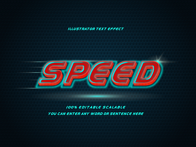 Editable Speed Text Effect