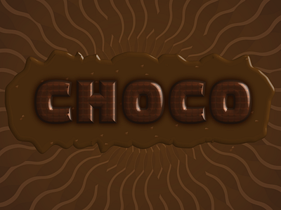 Delicious Choco Text Effect