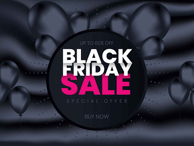 Black Friday Sale Background vector glossy