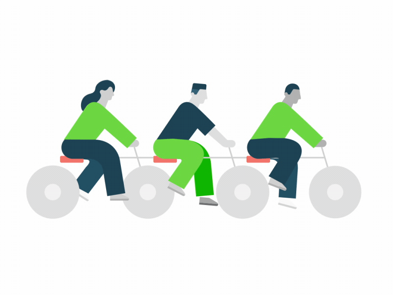 Peddle together after effects animated gif animation illustration motion design motion graphics