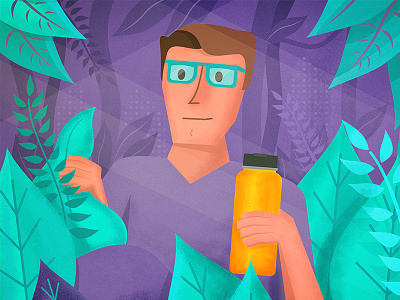 Hydro Flask - Spec Ad 1 character design illustration lighting marketing textured