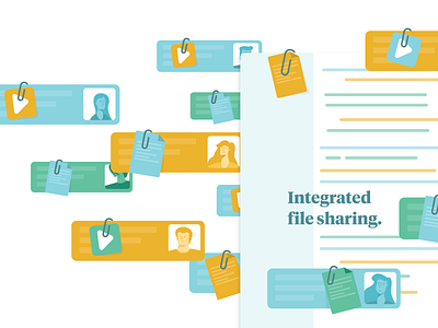 File Sharing adobe characters design illustration