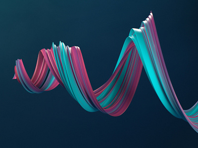 Ribbon 3d abstract c4d color dailyrender
