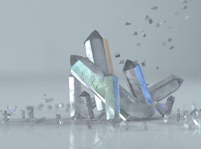 Crystals 3d 3dart c4d glass octane texture