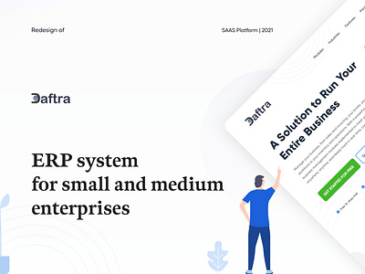 Daftra SaaS Landing Page