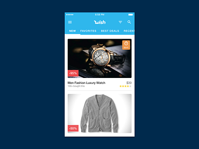 Wish Browse Redesign