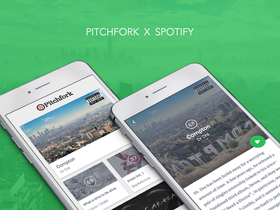 Pitchfork x Spotify for iOS