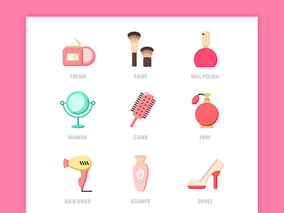 A small tool for women's life icon