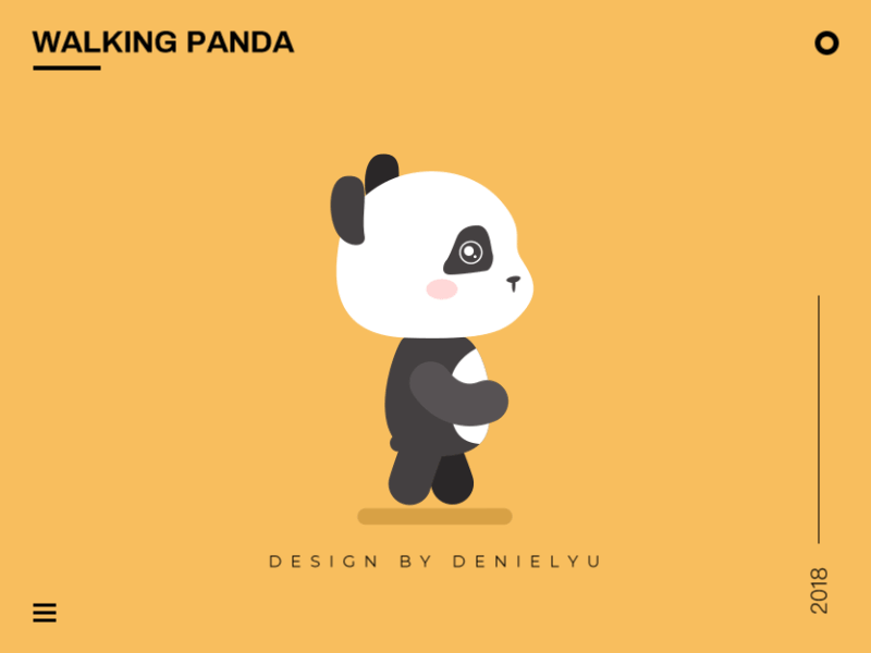 Walking panda