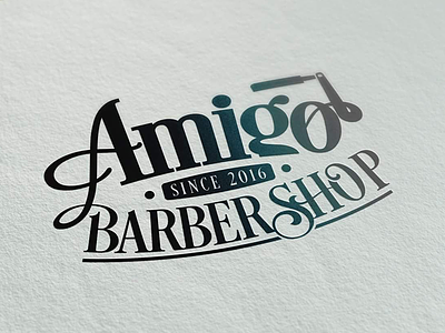 Amigo Barber Shop barber logo logotype shop slovakia