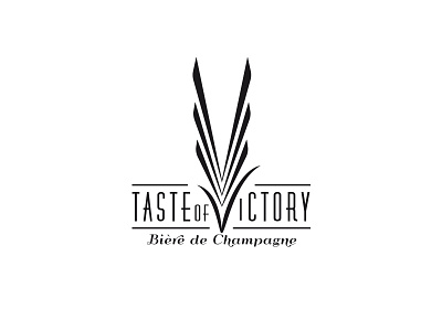 Taste of Victory logo art deco brand branding illustrator logo logomark logotype vector