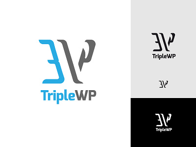Triple WP, logo challenge #3 branding design illustrator logo logocore logotype typography vector