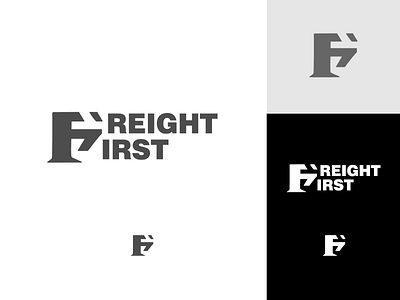 Logo challenge #4. "Freight First" branding design illustrator logo logocore logotype typography vector