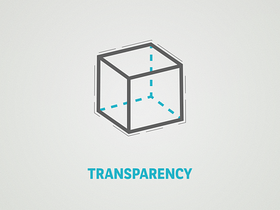 Transparency blue clarity clearness cube dash line